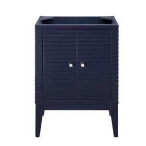 James Martin E213-V24-NVB Linden 24 Inch Single Vanity Cabinet in Navy Blue