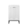 James Martin E303-V20-GW-MBK Chianti 20 Inch Single Vanity Cabinet in Glossy White and Matte Black