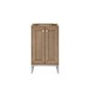 James Martin E303-V20-WW-BNK Chianti 20 Inch Single Vanity Cabinet in Whitewashed Walnut and Brushed Nickel