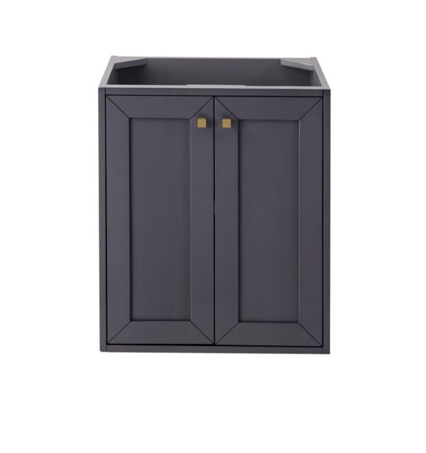 James Martin E303-V24-MG Chianti 24 Inch Single Vanity Cabinet in Mineral Grey