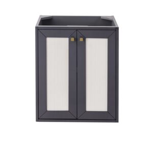 James Martin E303-V24-MG Chianti 24 Inch Single Vanity Cabinet in Mineral Grey