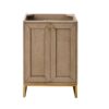 James Martin E303-V24-WW-RGD Chianti 24 Inch Single Vanity Cabinet in Whitewashed Walnut and Radiant Gold