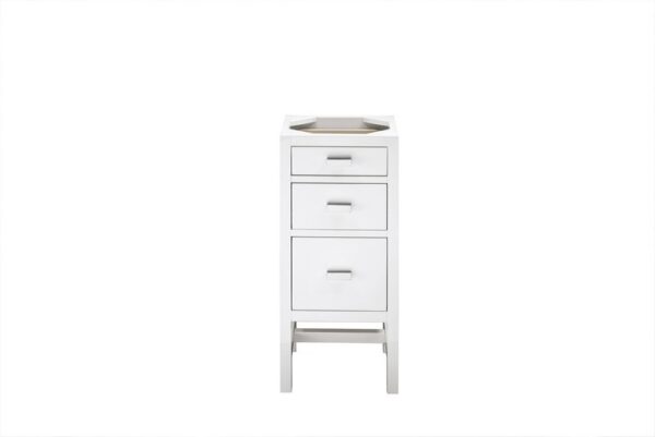 James Martin E444-BC15-GW Addison 15 Inch Cabinet with Drawers in Glossy White