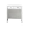 James Martin E444-CU30-3WZ Addison 30 Inch Free-standing Countertop Unit with 3cm White Zeus Quartz Top