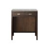 James Martin E444-CU30-MCA-3ESR Addison 30 Inch Free-standing Countertop Unit (Makeup Counter) in Mid Century Acacia with 3 CM Eternal Serena Quartz Top