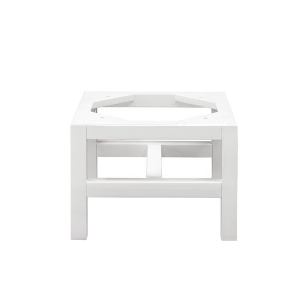 James Martin E444-ST15-GW Addison 15 Inch Wooden Stand for Grand Tower Hutch in Glossy White