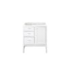 James Martin E444-V30-GW Addison 30 Inch Single Vanity Cabinet in Glossy White