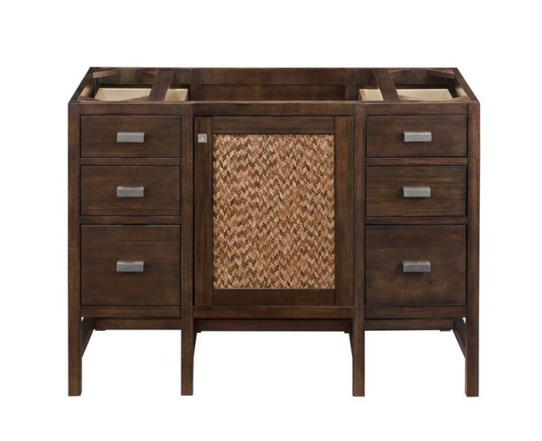 James Martin E444-V48-MCA Addison 48 Inch Single Vanity Cabinet in Mid Century Acacia