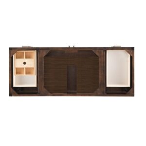 James Martin E444-V60S-MCA Addison 60 Inch Single Vanity Cabinet in Mid Century Acacia