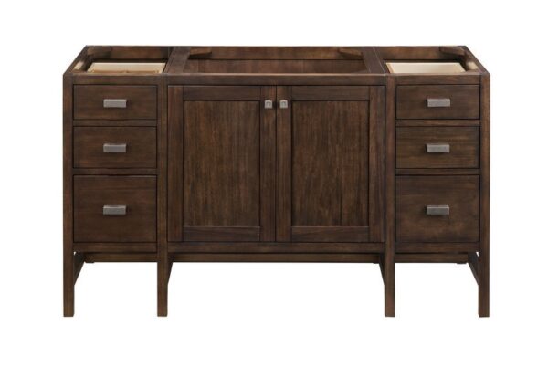 James Martin E444-V60S-MCA Addison 60 Inch Single Vanity Cabinet in Mid Century Acacia