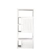 James Martin E645-BLC30-GW Athens 30 Inch Bookcase Linen Cabinet (double-sided) in Glossy White