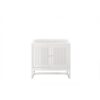 James Martin E645-V36-GW Athens 36 Inch Single Vanity Cabinet in Glossy White