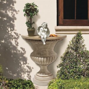 Design Toscano EU29439 26 Inch Garden of Versailles Wall Urn Console