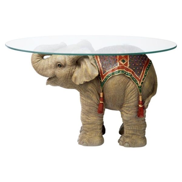 Design Toscano EU29868 30 Inch Jaipur Elephant Festival Table