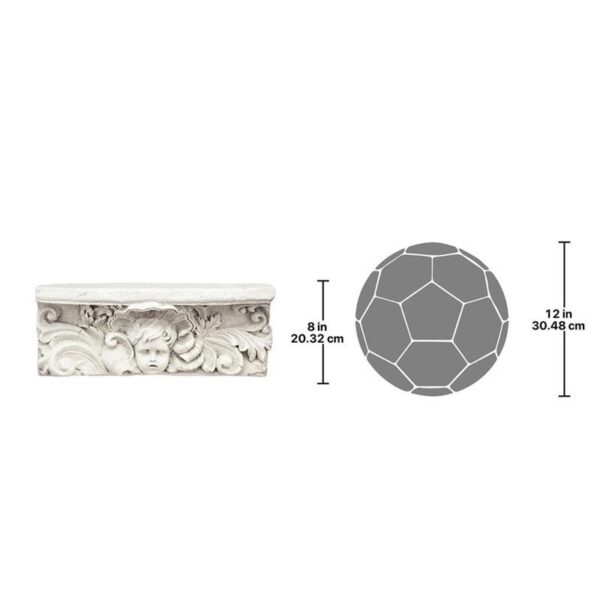 Design Toscano EU41394 20 Inch Cathedral Cherub Wall Shelf