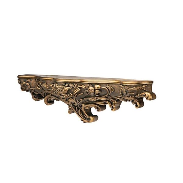 Design Toscano EU4453 Art Nouveau 30 Inch Brussels Floral Shelf