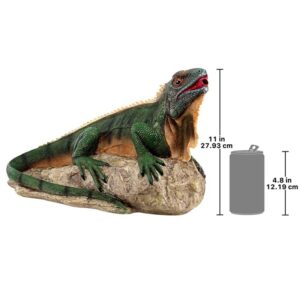 Design Toscano EU9316 16 Inch Ike the Iguana Spitter Piped Statue