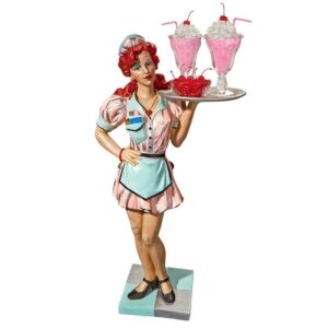 Design Toscano EU9342 17 1/2 Inch Retro Rosie Diner Dame Butler Table