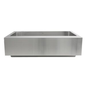 Nantucket Sinks EZApron33-9 Patented Design Pro Series Single Bowl Undermount Stainless Steel Kitchen Sink with 9 Inch Apron Front