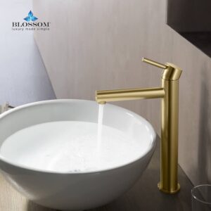 Blossom F01 117 11 7/8 Inch Single Handle Bathroom Faucet