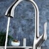 Blossom F01 202 02 Single Handle Pull Down Kitchen Faucet in Brush Nickel