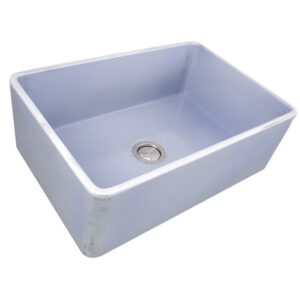 Nantucket Sinks FCFS3020S-ShabbySugar Vineyard 30 Inch Farmhouse Fireclay Sink in Shabby Sugar Finish