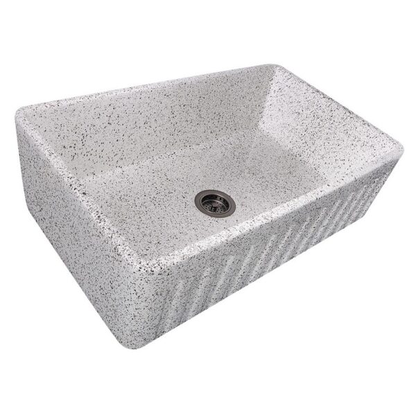 Nantucket Sinks FCFS3320S-PietraSarda Vineyard 33 Inch Farmhouse Fireclay Sink in Pietra Sarda Finish