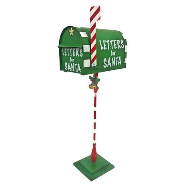 Design Toscano FU16851 14 Inch Letters for Santa Metal Mailbox Statue