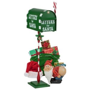 Design Toscano FU16851 14 Inch Letters for Santa Metal Mailbox Statue