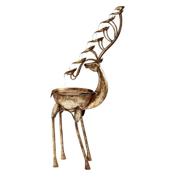 Design Toscano FU80103 17 1/2 Inch Deer Antler Falls Metal Fountain