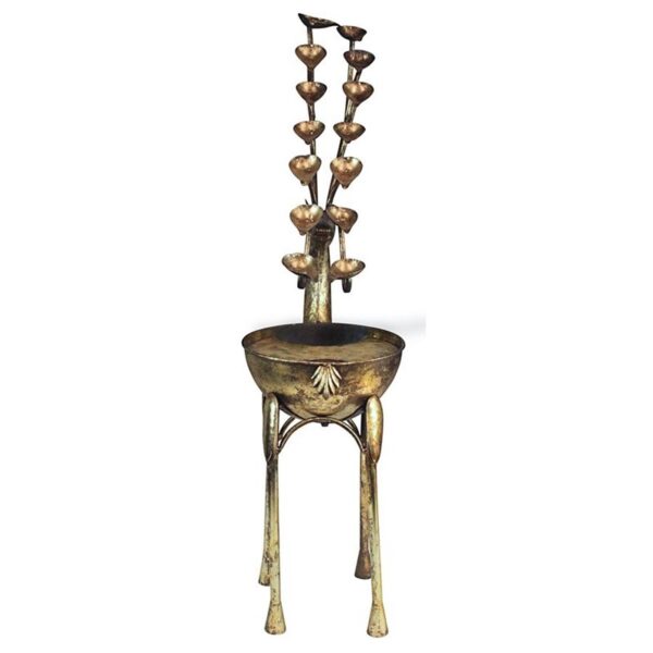 Design Toscano FU80103 17 1/2 Inch Deer Antler Falls Metal Fountain