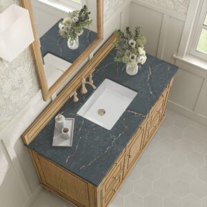 James Martin JM 424-V48 Lorelai 48 Inch Free-Standing Single Sink Bathroom Vanity with 3 CM Top