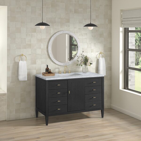 James Martin JM 485-V48 Myrrin 48 Inch Free-Standing Single Sink Bathroom Vanity with 3 CM Top