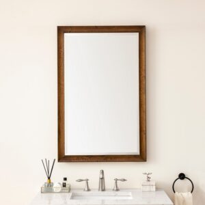 James Martin JM 735-M26 Glenbrooke 26 Inch Rectangle Soft Maple Solid Bathroom Mirror