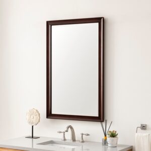 James Martin JM 735-M26 Glenbrooke 26 Inch Rectangle Soft Maple Solid Bathroom Mirror