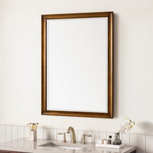 James Martin JM 735-M30 Glenbrooke 30 Inch Rectangle Soft Maple Solid Bathroom Mirror