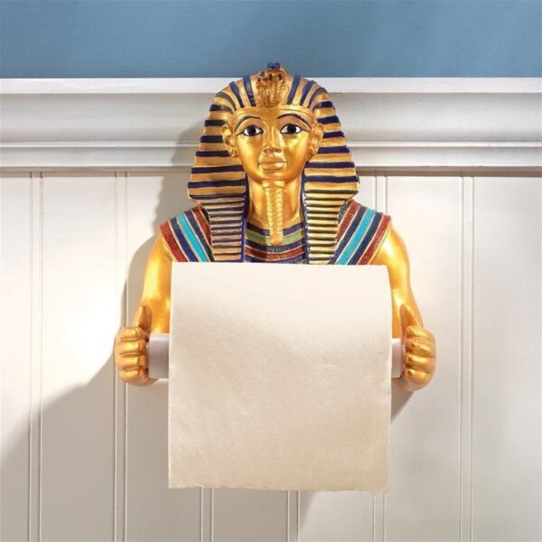 Design Toscano JQ9686 7 Inch King Tut Toilet Paper Holder