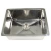 Nantucket Sinks KSSH2318-9 23 Inch Hammered Stainless Steel Rectangle Kitchen/Laundry Sink