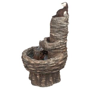 Design Toscano KY1008 Tres Amigos Playfull Otter Fountain