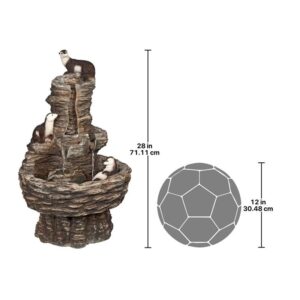 Design Toscano KY1008 Tres Amigos Playfull Otter Fountain