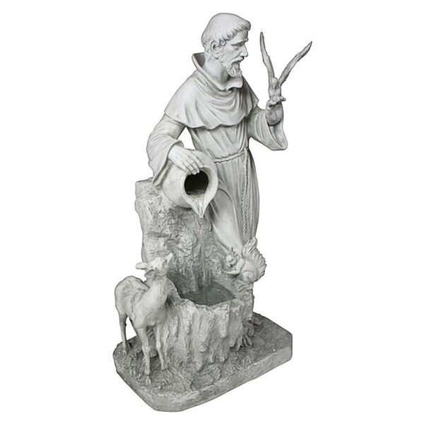 Design Toscano KY2078 16 1/2 Inch St. Francis Natures Life Giver Fountain