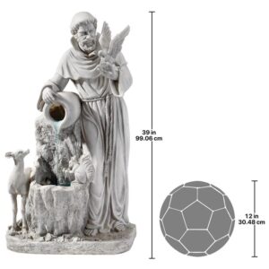 Design Toscano KY2078 16 1/2 Inch St. Francis Natures Life Giver Fountain