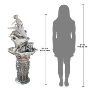 Design Toscano KY21065 23 Inch Young Poseidon with Dolphins Fountain