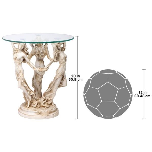 Design Toscano KY4621 18 Inch The Three Muses of Ancient Greece Table