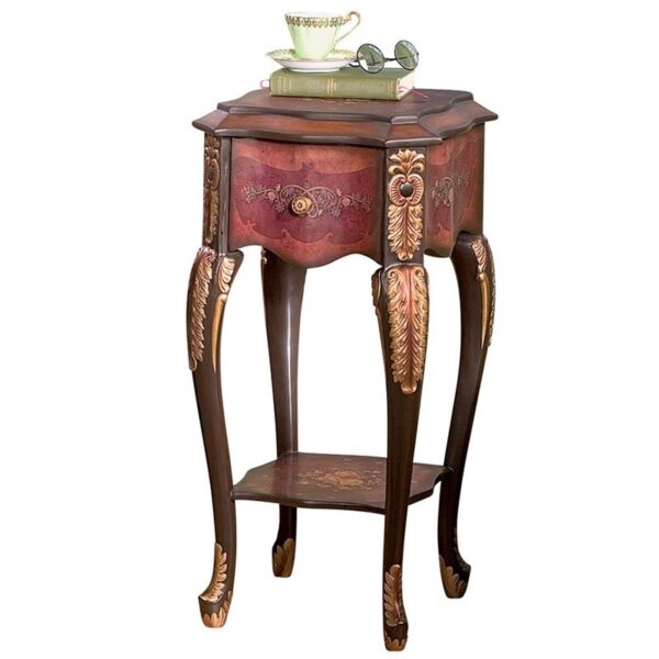 Design Toscano KY50001 15 Inch Floral Bouquet Side Table