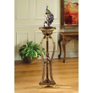 Design Toscano KY50043 12 1/2 Inch Floral Bouquet Pedestal Table