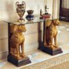 Design Toscano KY559534 55 Inch Royal Egyptian Cheetah Console