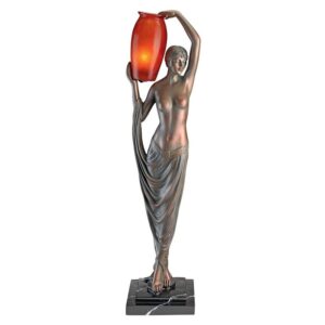 Design Toscano KY58026 9 Inch Art Deco Goddess of Light Table Lamp