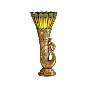 Design Toscano KY7487 12 1/2 Inch Art Deco Peacock Torchiere Lamp