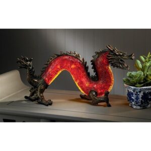 Design Toscano KY79761 16 1/2 Dragon Dance of Light Mosaic Lamp